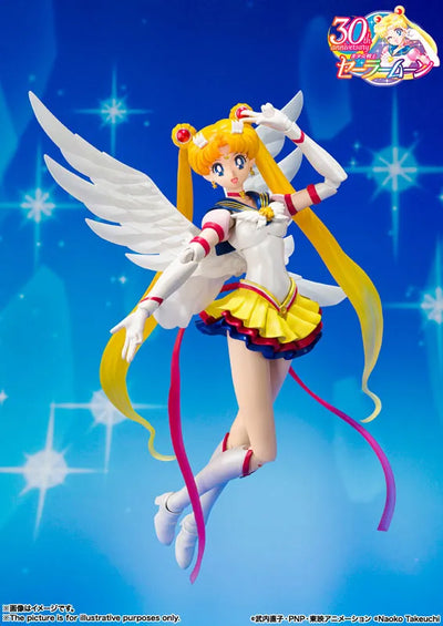 S.H.Figuarts Sailor Moon Eternal "Sailor Moon Sailor Stars"ㅤ – Bandai Spirits – ActionFigureBrasil — ângulo diferente