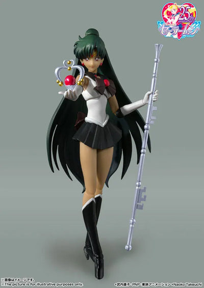 S.H.Figuarts Sailor Pluto -Animation Color Edition- "Sailor Moon R"ㅤ – Bandai Spirits – ActionFigureBrasil — ângulo diferente