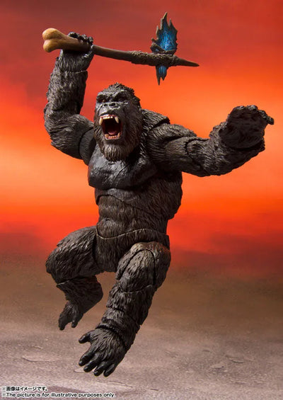 S.H.MonsterArts KONG from Movie "GODZILLA VS. KONG" (2021) (Name)ㅤ – Bandai Spirits – ActionFigure Brasil — com base expositora