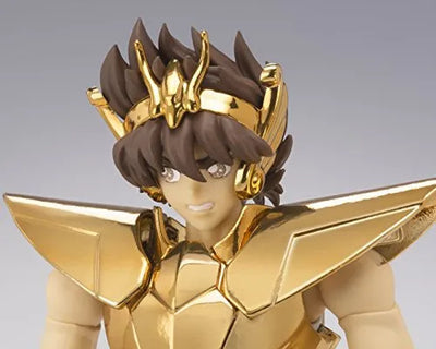 Saint Seiya - Pegasus Seiya - Myth Cloth EX - 2nd Cloth Version, Gold Version, OCE - Original Color Edition, Masami Kurumada 40th Anniversary Edition (Bandai)ㅤ – Bandai – ActionFigureBrasil — com base expositora