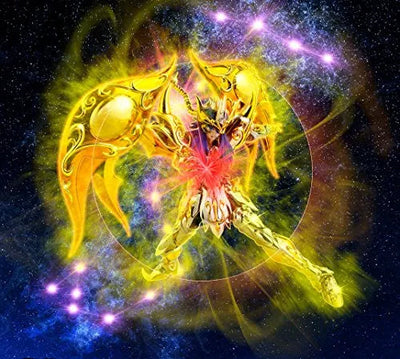 Saint Seiya: Soul of Gold - Scorpio Milo - Myth Cloth EX (Bandai)ㅤ – Bandai – ActionFigureBrasil — ângulo diferente