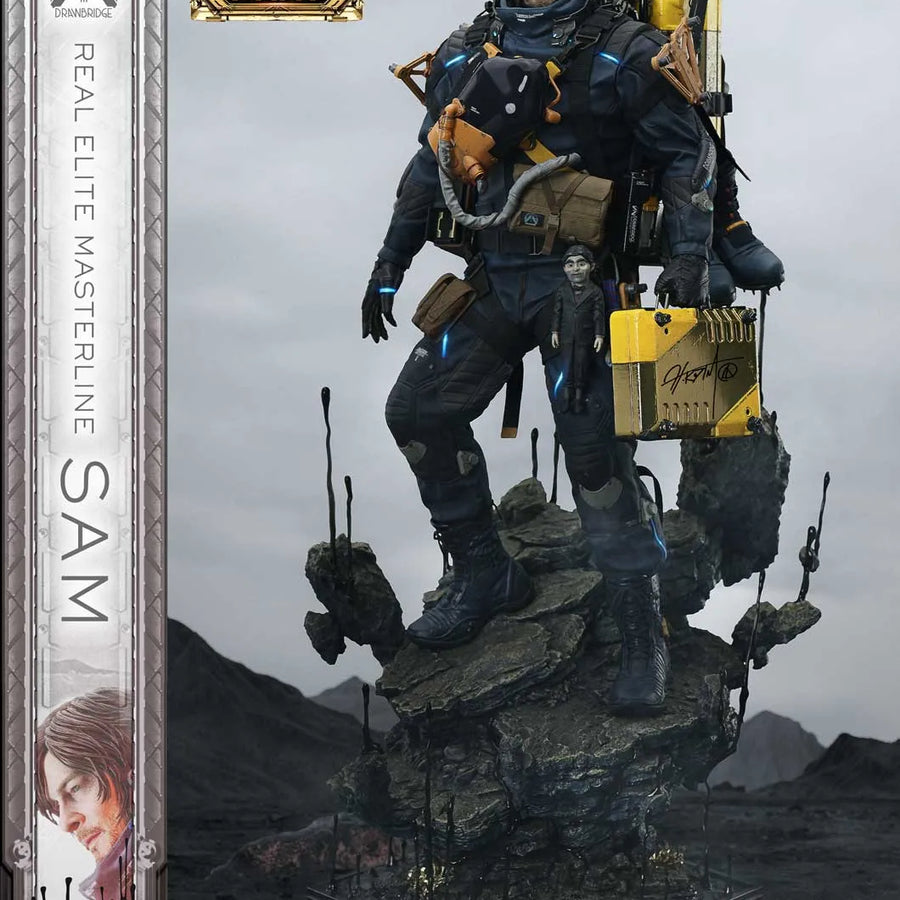 Sam (Deluxe Bonus Version) DEATH STRANDING 2: ON THE BEACH – Prime1Studio – ActionFigure Brasil