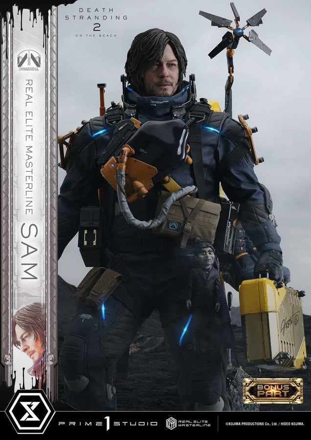 Sam (Deluxe Bonus Version) DEATH STRANDING 2: ON THE BEACH – Prime1Studio – ActionFigure Brasil
