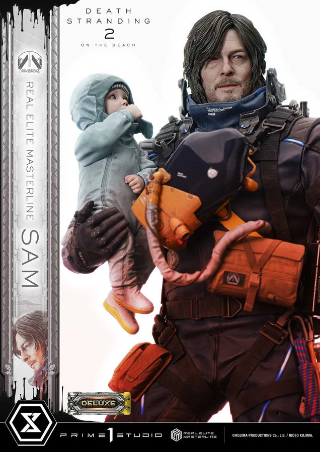 Sam (Deluxe Bonus Version) DEATH STRANDING 2: ON THE BEACH – Prime1Studio – ActionFigure Brasil