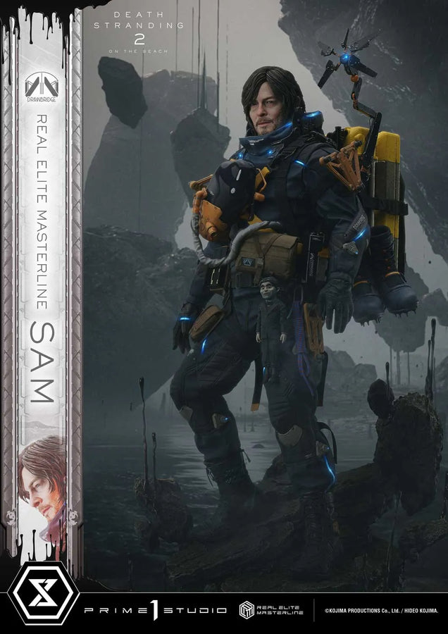 Sam (Deluxe Bonus Version) DEATH STRANDING 2: ON THE BEACH – Prime1Studio – ActionFigure Brasil