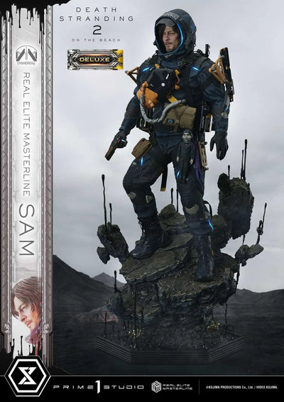 Sam (Deluxe Bonus Version) DEATH STRANDING 2: ON THE BEACH – Prime1Studio – ActionFigure Brasil