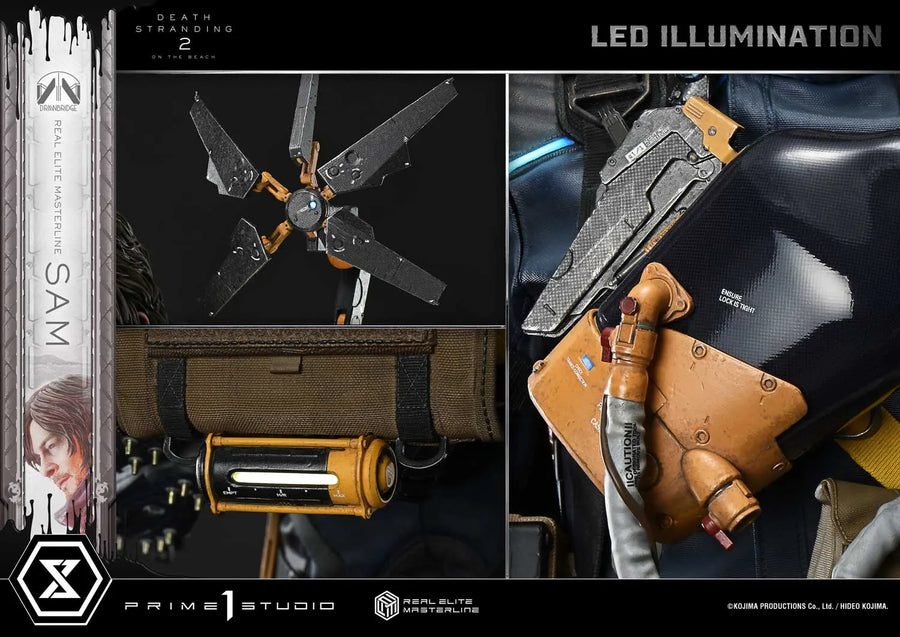 Sam (Deluxe Bonus Version) DEATH STRANDING 2: ON THE BEACH – Prime1Studio – ActionFigure Brasil