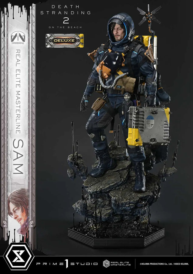 Sam (Deluxe Bonus Version) DEATH STRANDING 2: ON THE BEACH – Prime1Studio – ActionFigure Brasil