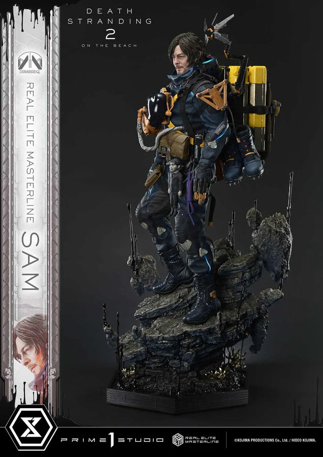Sam (Deluxe Bonus Version) DEATH STRANDING 2: ON THE BEACH – Prime1Studio – ActionFigure Brasil