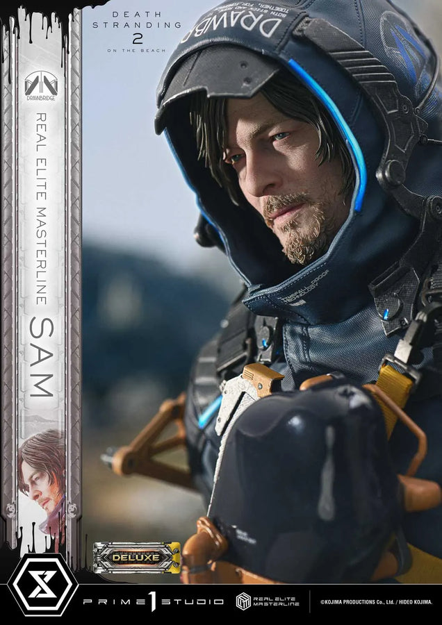 Sam (Deluxe Bonus Version) DEATH STRANDING 2: ON THE BEACH – Prime1Studio – ActionFigure Brasil