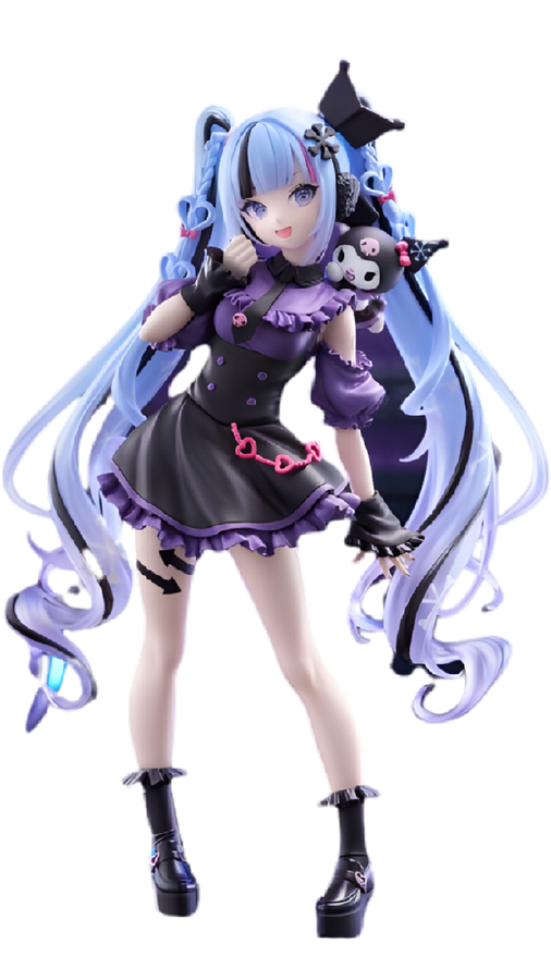 Sanrio Characters - Vocaloid - Hatsune Miku - Kuromi - Trio-Try-iT Figure (FuRyu)ㅤ – FuRyu – ActionFigure Brasil