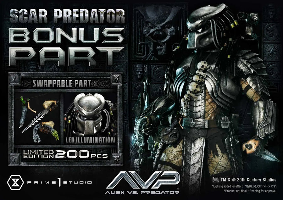 Scar Predator (Deluxe Bonus Version) Ailen vs.Predator – Prime1Studio – ActionFigure Brasil