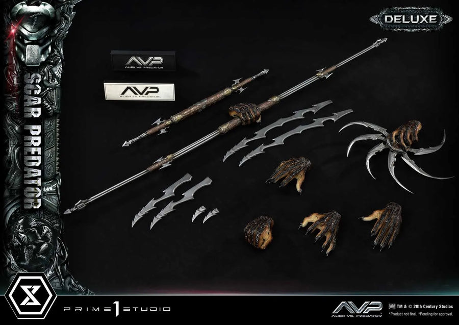 Scar Predator (Deluxe Bonus Version) Ailen vs.Predator – Prime1Studio – ActionFigure Brasil