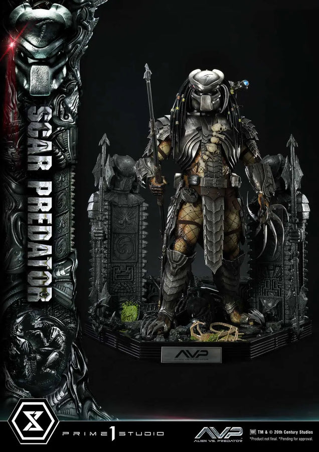 Scar Predator (Deluxe Bonus Version) Ailen vs.Predator – Prime1Studio – ActionFigure Brasil
