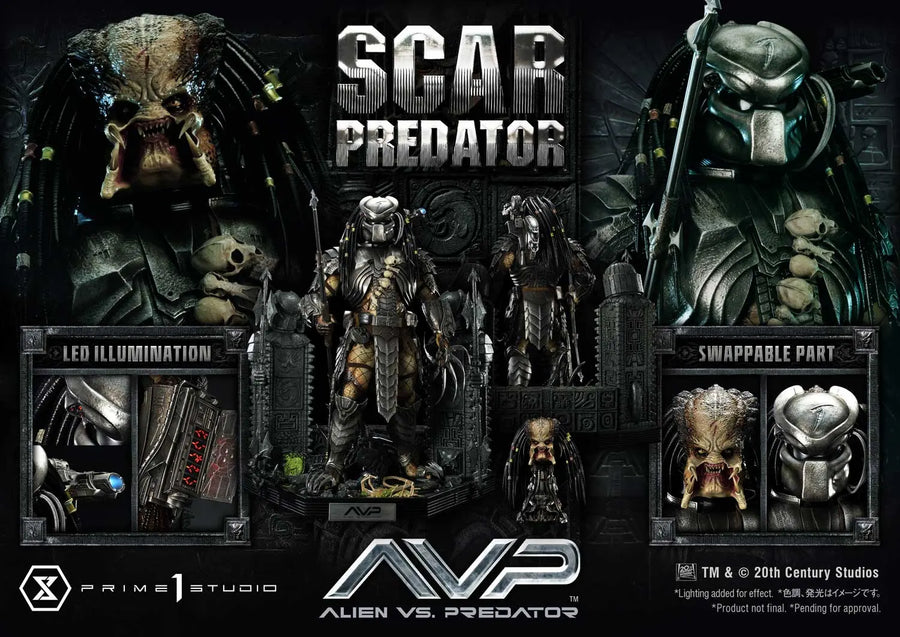 Scar Predator (Regular Version) Ailen vs.Predator – Prime1Studio – ActionFigure Brasil