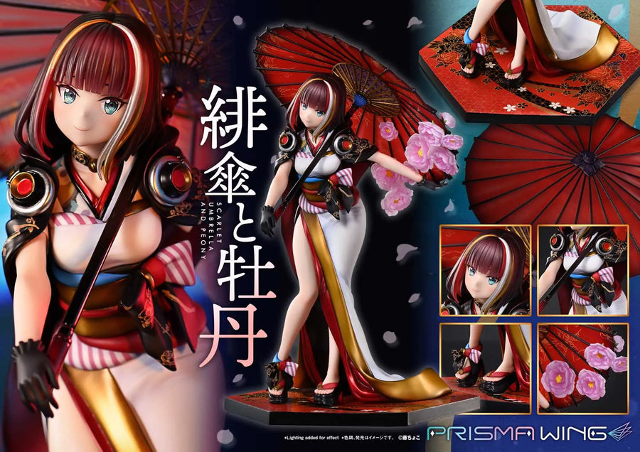 Scarlet Umbrella and Peony (Bonus Version) fuzichoco original Illustration – Prime1Studio – ActionFigure Brasil