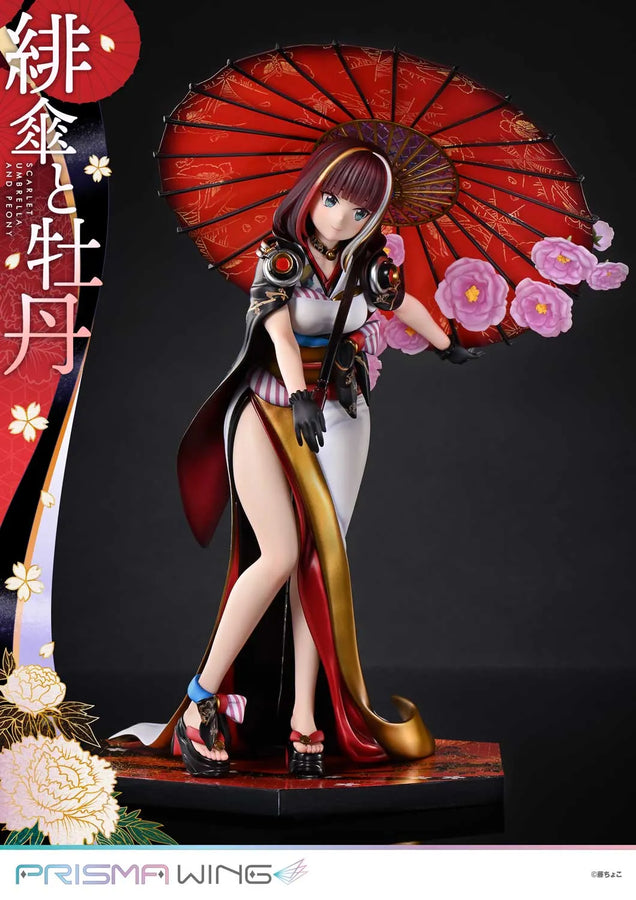 Scarlet Umbrella and Peony (Bonus Version) fuzichoco original Illustration – Prime1Studio – ActionFigure Brasil