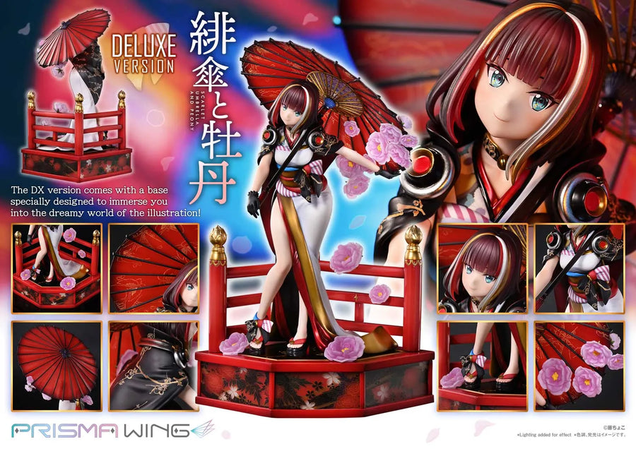 Scarlet Umbrella and Peony (Deluxe Bonus Version) fuzichoco original Illustration – Prime1Studio – ActionFigure Brasil
