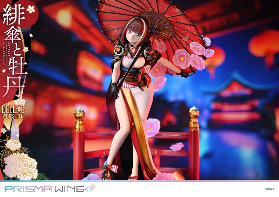 Scarlet Umbrella and Peony (Deluxe Bonus Version) fuzichoco original Illustration – Prime1Studio – ActionFigure Brasil