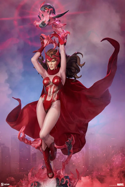 Scarlet Witch - LIMITED EDITION: 3000 – Sideshow Collectibles – ActionFigure Brasil — ângulo diferente