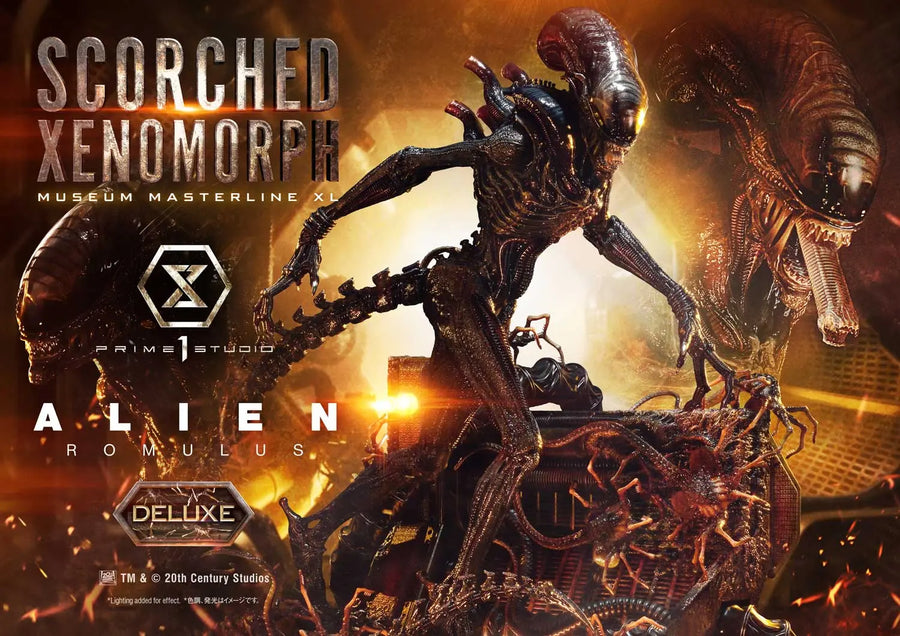 Scorched Xenomorph (Deluxe Bonus Version) Alien: Romulus – Prime1Studio – ActionFigure Brasil