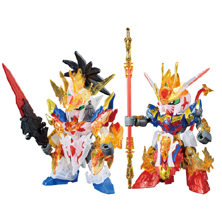 SD Gundam World Heroes - Liu Bei Unicorn Gundam & Wukong Impulse Gundam - Ichiban Kuji Kidou Senshi Gundam Gunpla 2021 - SDW Heroes - Solid Clear - C Prize (Bandai Spirits)ㅤ – Bandai Spirits – ActionFigure Brasil