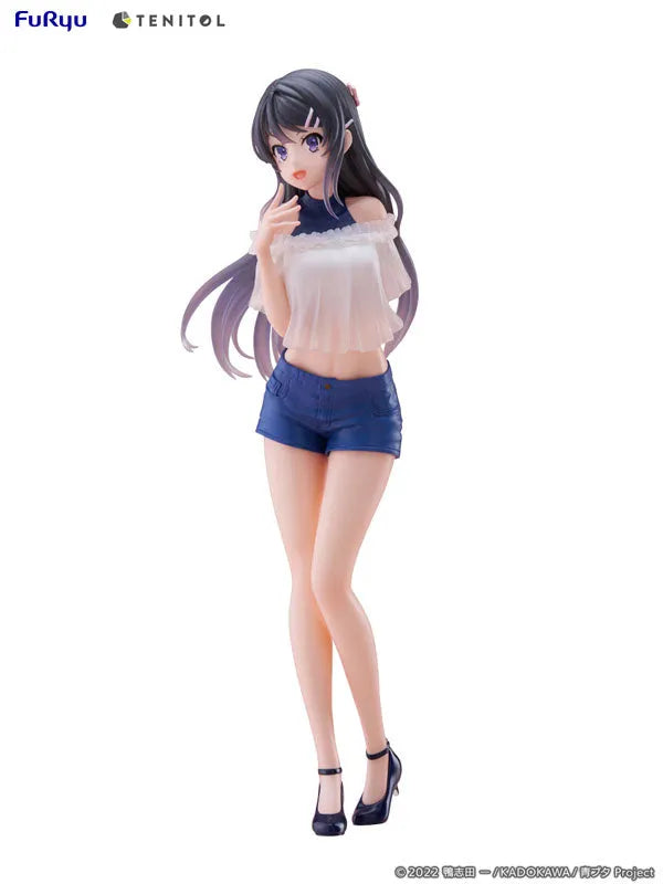 Seishun Buta Yarou wa Bunny Girl Senpai no Yume wo Minai - Sakurajima Mai - Tenitol - Tenitol Tall (FuRyu)ㅤ – FuRyu as Manufacturer – ActionFigure Brasil