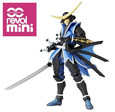 Sengoku Basara - Date Masamune - Revolmini rm-004 - Revoltech (Kaiyodo)ㅤ – Kaiyodo – ActionFigureBrasil — ângulo diferente