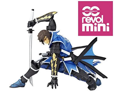 Sengoku Basara - Date Masamune - Revolmini rm-004 - Revoltech (Kaiyodo)ㅤ – Kaiyodo – ActionFigureBrasil — com base expositora