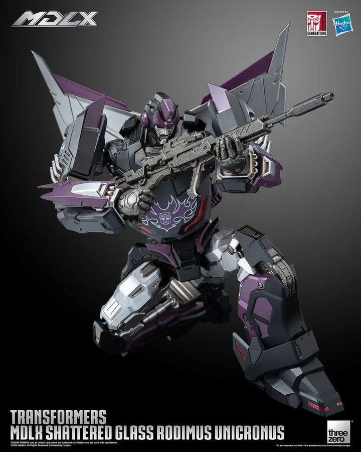 Shattered Glass Rodiumus Unicronus MDLX – Threezero – ActionFigure Brasil