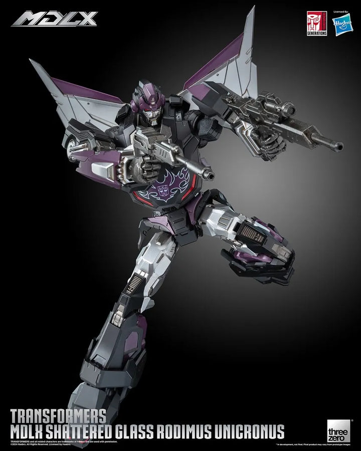 Shattered Glass Rodiumus Unicronus MDLX – Threezero – ActionFigure Brasil
