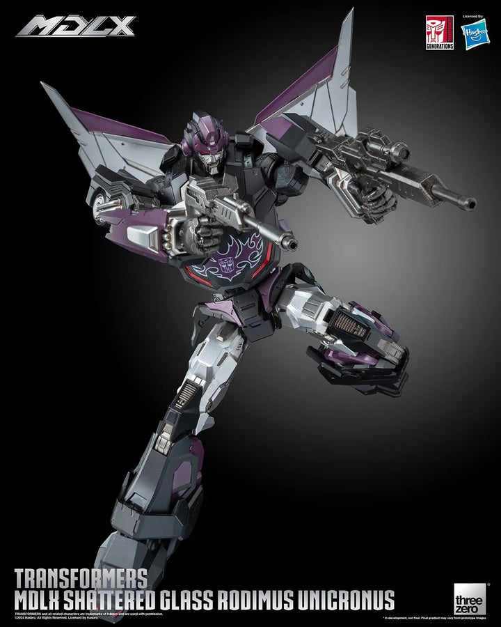 Shattered Glass Rodiumus Unicronus MDLX – Threezero – ActionFigure Brasil