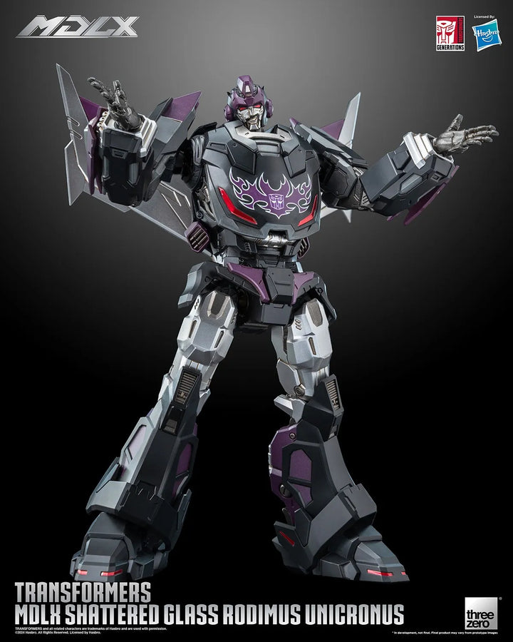 Shattered Glass Rodiumus Unicronus MDLX – Threezero – ActionFigure Brasil