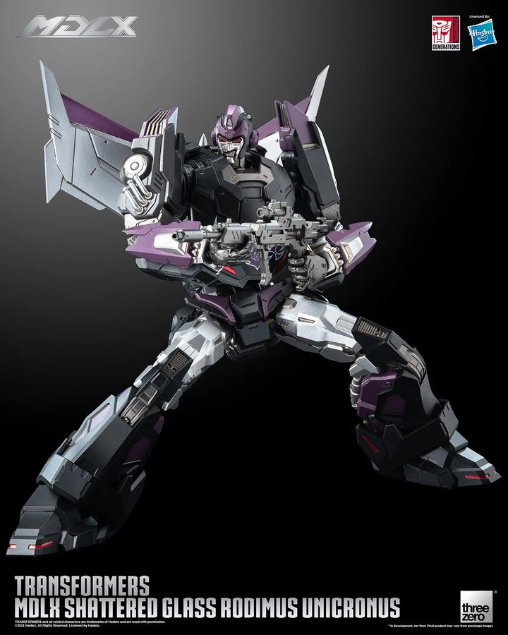 Shattered Glass Rodiumus Unicronus MDLX – Threezero – ActionFigure Brasil
