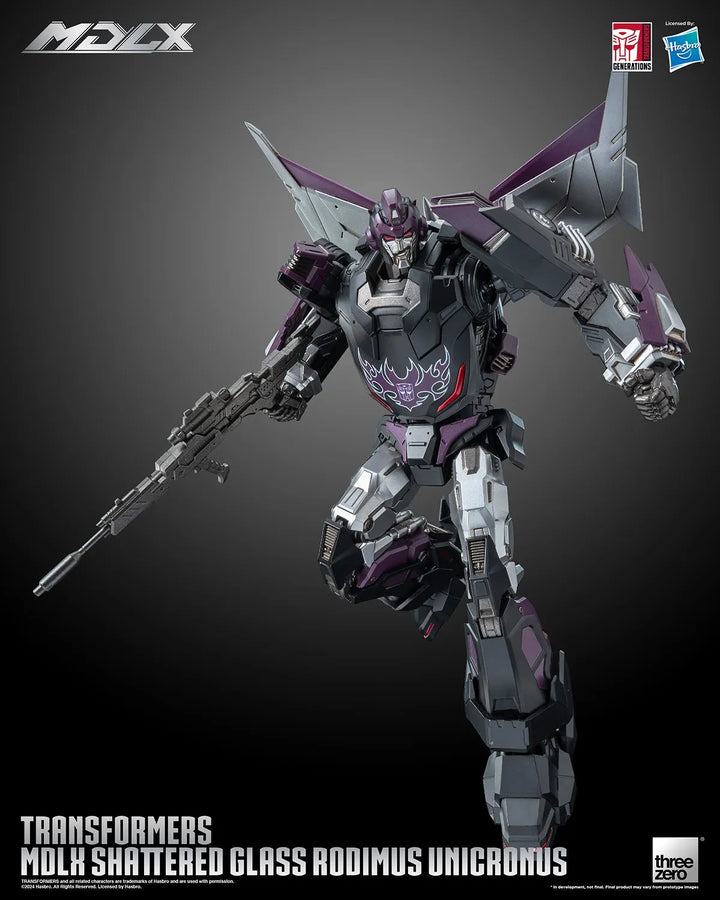 Shattered Glass Rodiumus Unicronus MDLX – Threezero – ActionFigure Brasil