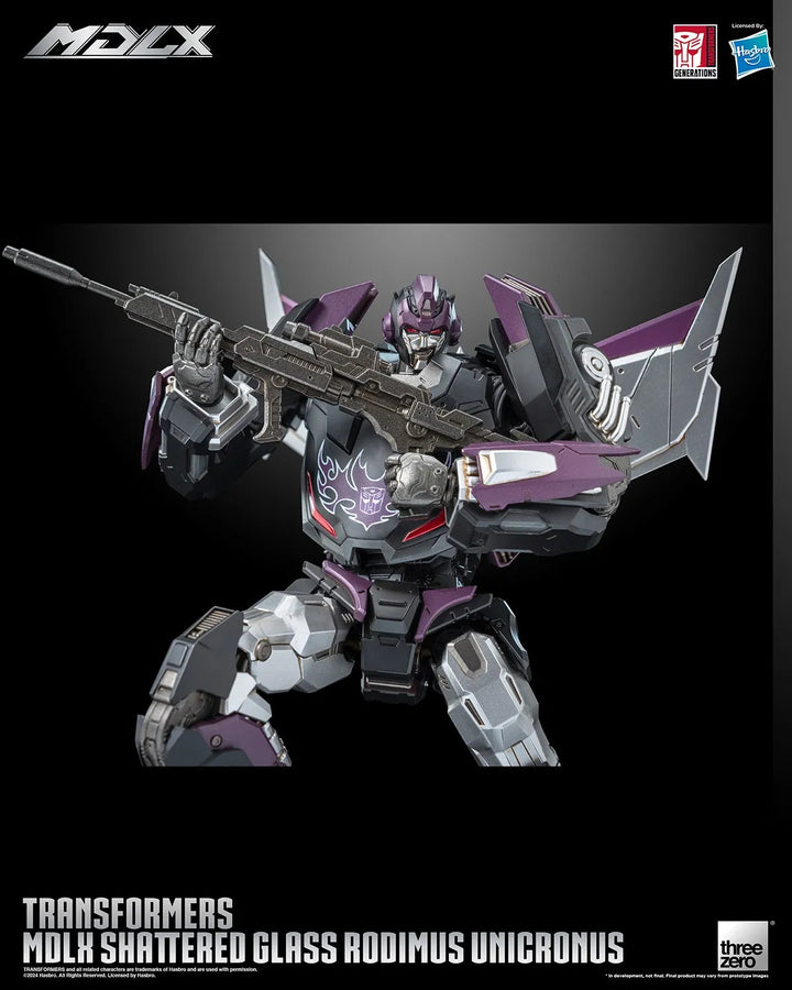 Shattered Glass Rodiumus Unicronus MDLX – Threezero – ActionFigure Brasil