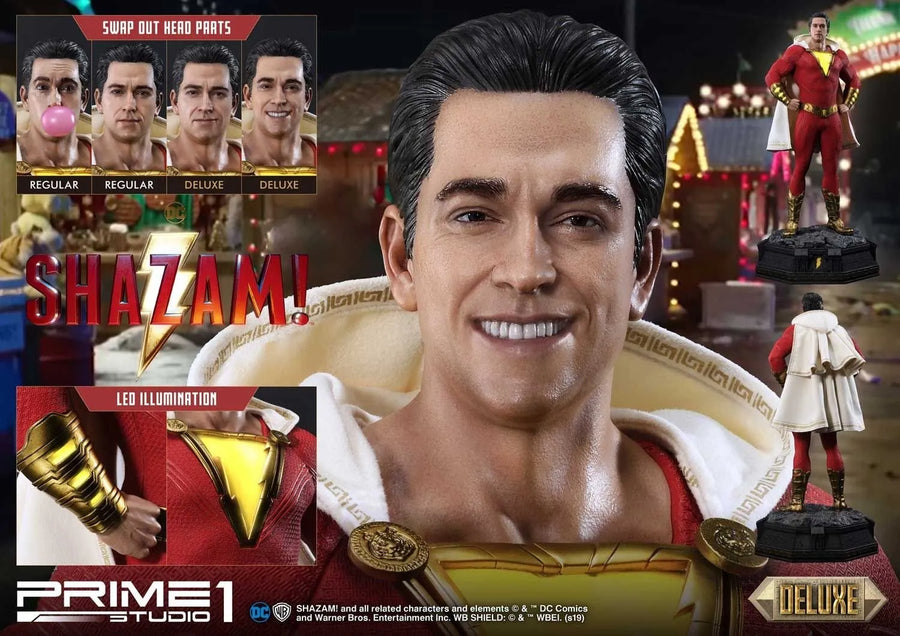 Shazam (Deluxe Version) SHAZAM! – Prime1Studio – ActionFigure Brasil