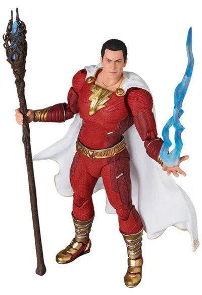 Shazam! Fury of the God - Captain Marvel - Mafex (No.254) - Fury of the Gods Ver. (Medicom Toy)ㅤ – Medicom Toy as Manufacturer – ActionFigureBrasil — close