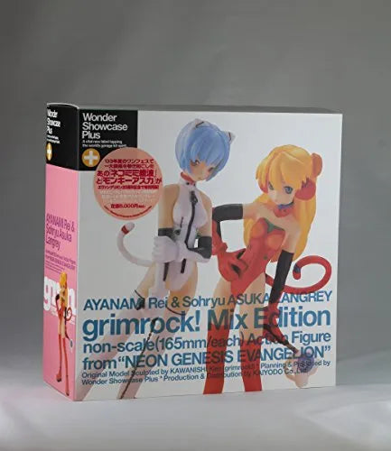 Shin Seiki Evangelion - Ayanami Rei - Souryuu Asuka Langley - Wonder Showcase - Grimrock! Mix Editionㅤ – Kaiyodo – ActionFigureBrasil