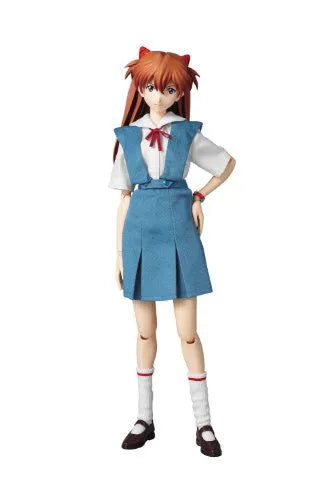 Shin Seiki Evangelion - Souryuu Asuka Langley - Real Action Heroes #502 - 1/6 - Uniform Version (Medicom Toy)ㅤ – Medicom Toy – ActionFigure Brasil