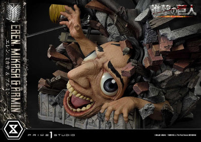 Shingeki no Kyojin - Armin Arlert - Eren Yeager - Mikasa Ackerman - Ultimate Premium Masterline UPMAOT-01 - 1/4 (Prime 1 Studio)ㅤ – Prime 1 Studio – ActionFigureBrasil — acessórios