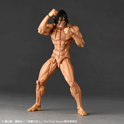 Shingeki no Kyojin - Eren Kyojin - Amazing Yamaguchi - Revoltech NR057 (Kaiyodo)ㅤ – Kaiyodo – ActionFigureBrasil — ângulo diferente