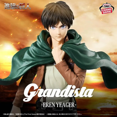 Shingeki no Kyojin - Eren Yeager - Grandista (Bandai Spirits)ㅤ – Bandai Spirits – ActionFigure Brasil — ângulo diferente