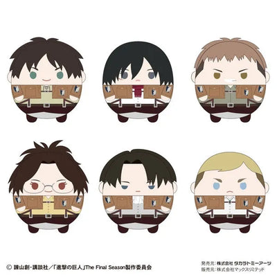 Shingeki no Kyojin - Fuwa Kororin - Plush Mascot - Shingeki no Kyojin Fuwa Kororin 2 - Set Of 6 (Max Limited, Takara Tomy A.R.T.S)ㅤ – Takara Tomy Arts – ActionFigureBrasil