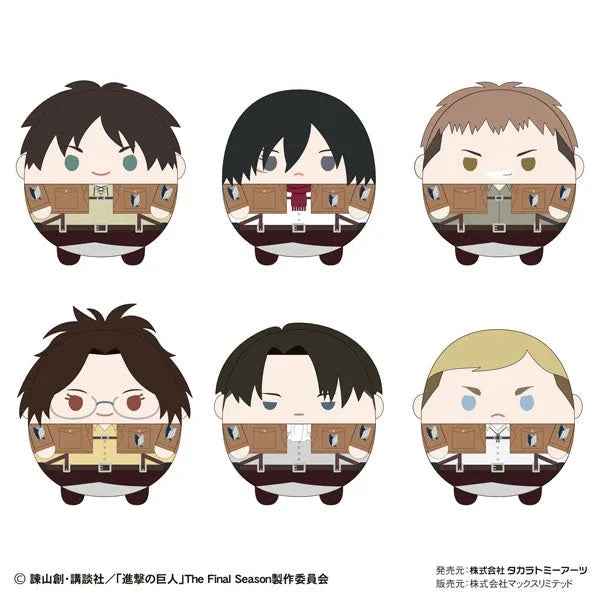 Shingeki no Kyojin - Fuwa Kororin - Plush Mascot - Shingeki no Kyojin Fuwa Kororin 2 - Set Of 6 (Max Limited, Takara Tomy A.R.T.S)ㅤ – Takara Tomy Arts – ActionFigureBrasil