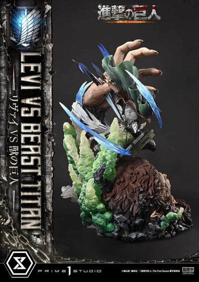 Shingeki no Kyojin - Kemono no Kyojin - Levi - Ultimate Premium Masterline (UPMAOT-02) - 1/4 (Prime 1 Studio)ㅤ – Prime 1 Studio – ActionFigure Brasil — iluminação de estúdio