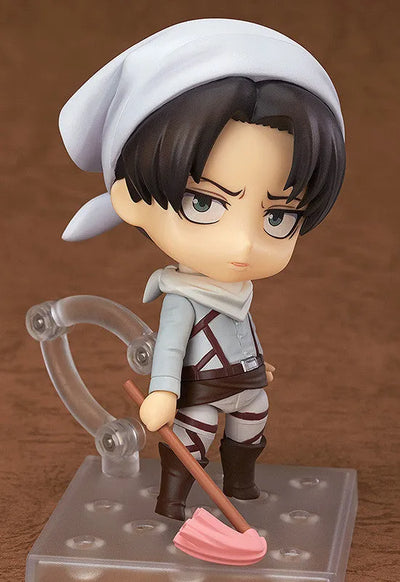 Shingeki no Kyojin - Levi - Nendoroid #417 - Cleaning ver. (Good Smile Company)ㅤ – Good Smile Company – ActionFigureBrasil — ângulo diferente