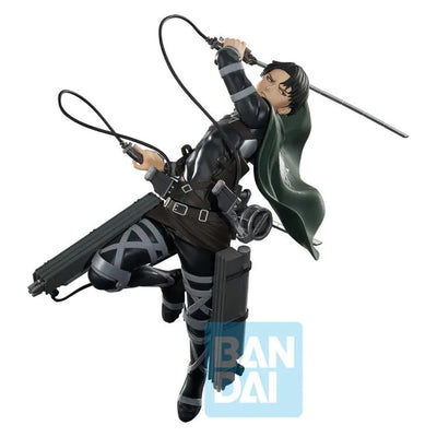 Shingeki no Kyojin The Final Season - Levi - Ichiban Kuji Shingeki no Kyojin ~Jiyuu o Motomete~ - C Prize (Bandai Spirits)ㅤ – Bandai Spirits – ActionFigure Brasil — ângulo diferente