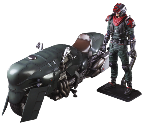 Shinra Elite Security Officer and Motorcycle Set – Square Enix – ActionFigure Brasil