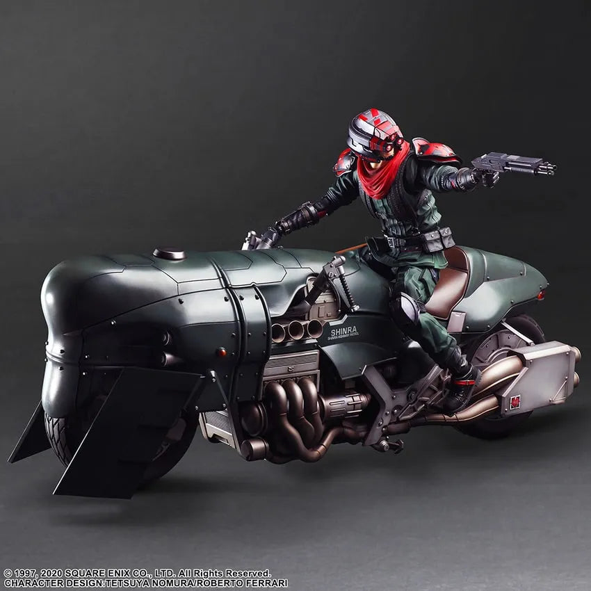 Shinra Elite Security Officer and Motorcycle Set – Square Enix – ActionFigure Brasil